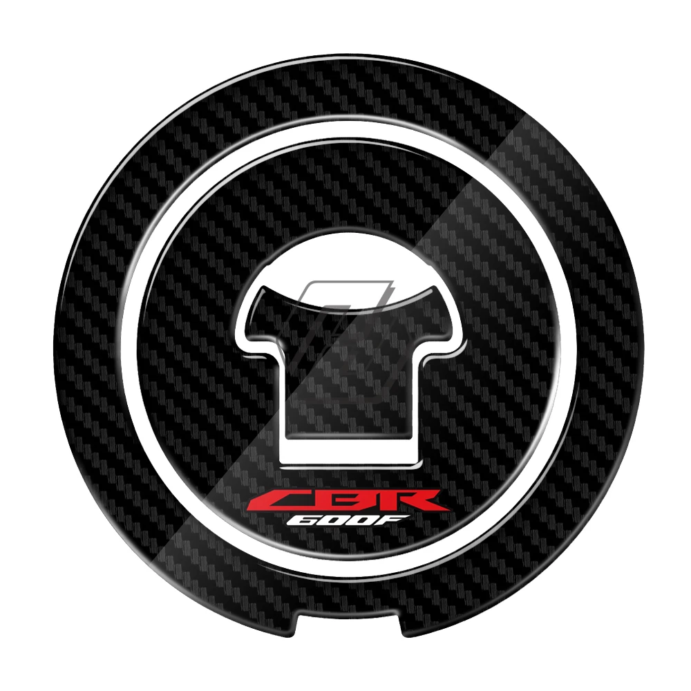 3D Carbon-look Motorcycle Fuel Gas Cap Protector Decals Case for Honda CBR600F F2 F3 F4 F4i 1987-2006