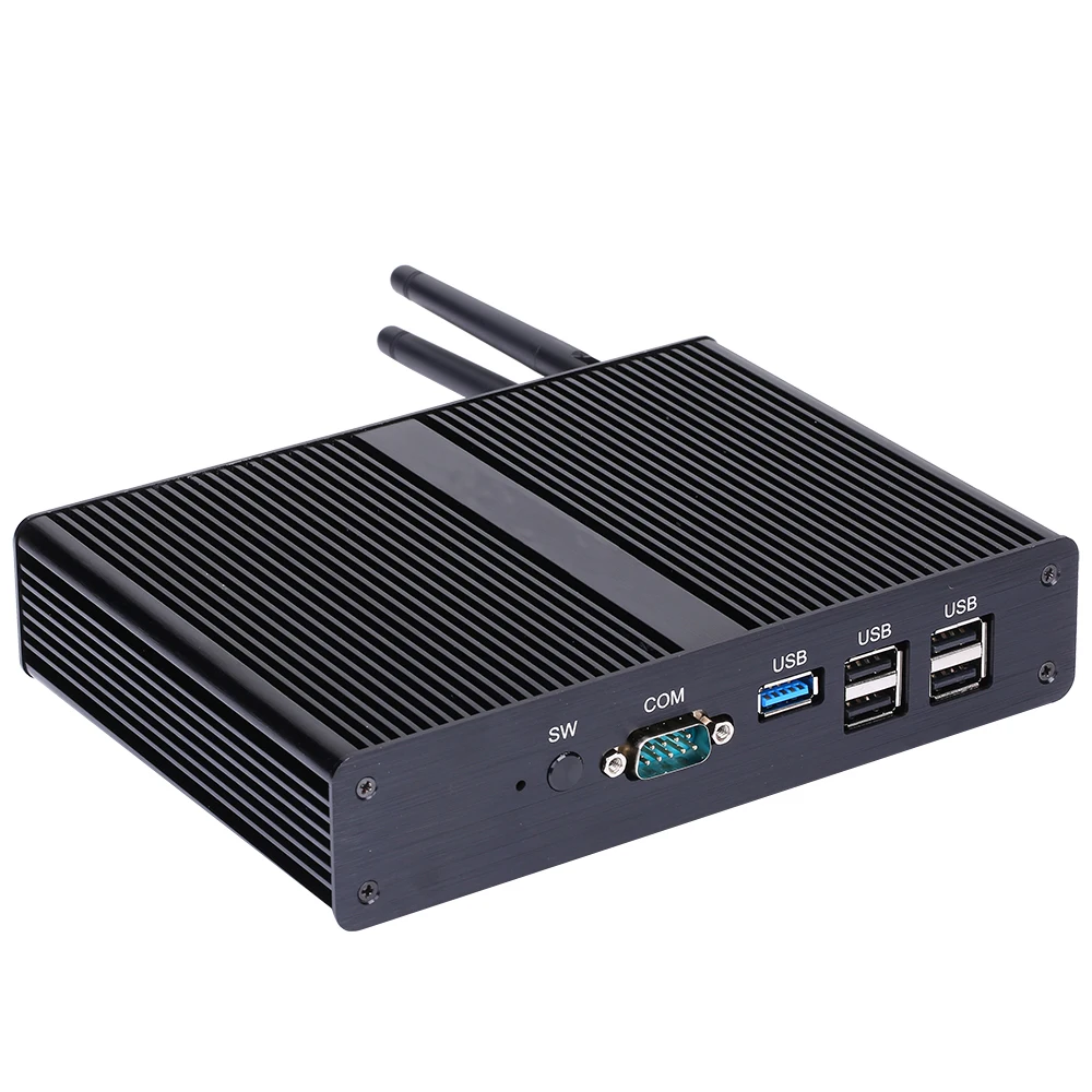 Fanless Mini PC, HUNSN ABM10,Intel Celeron J1800/N2920/Pentium N3520,Windows 11/Ubuntu,AC WiFi,2COM,VGA,HDMI,USB3.0,4USB2.0,LAN