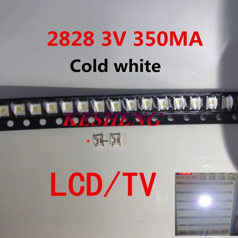 SMD LED 3228 3V Cool White 2828 1.5W High Power For SANXIN TV Backlight 3255 50PCS/Lot