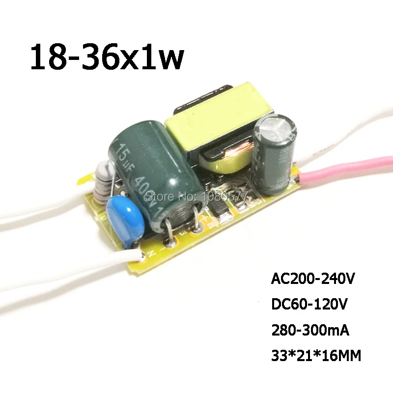 10pcs 280mA 300mA Constant Current LED Driver 3W 5W 7W 10W 20W 30W 36W 50W 1-3x1w 4-7x1w 8-15x1w 18-36x1w Lighting Transformer