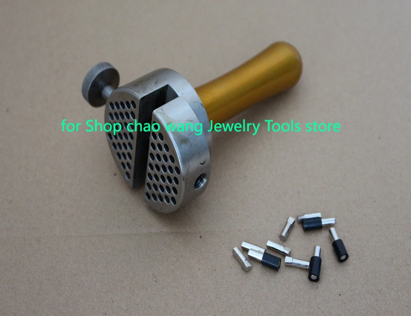 Jewelry Work Holder with Pins Tools Peg Clamp Jewelers Hand Tool Hand Held Vise Engravers Tool