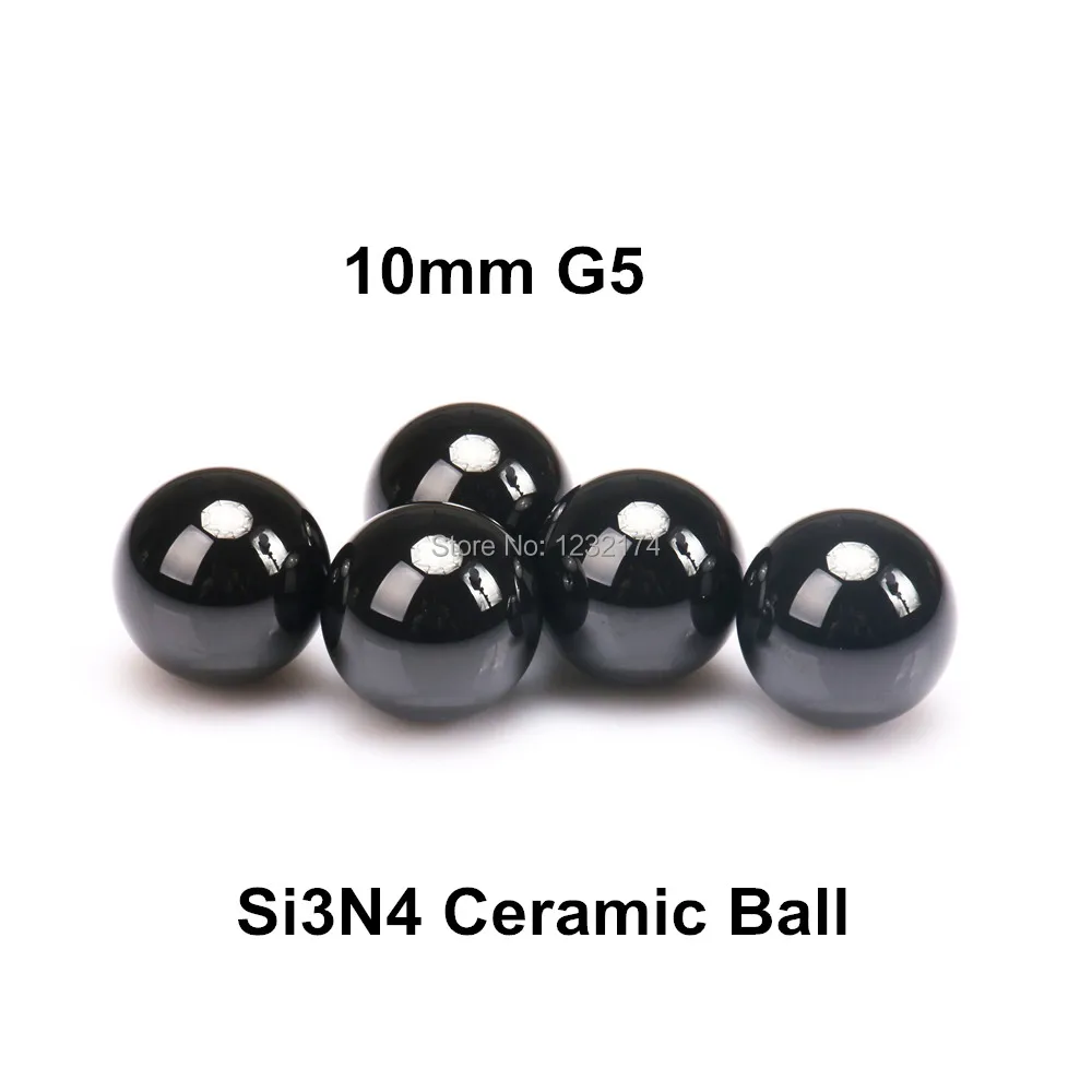 

10mm Silicon Nitride Ceramic Ball Si3N4 Grade G5 10PCS/Lot used in Bearing,Pump,Valve ball,linear slider 10mm ceramic ball