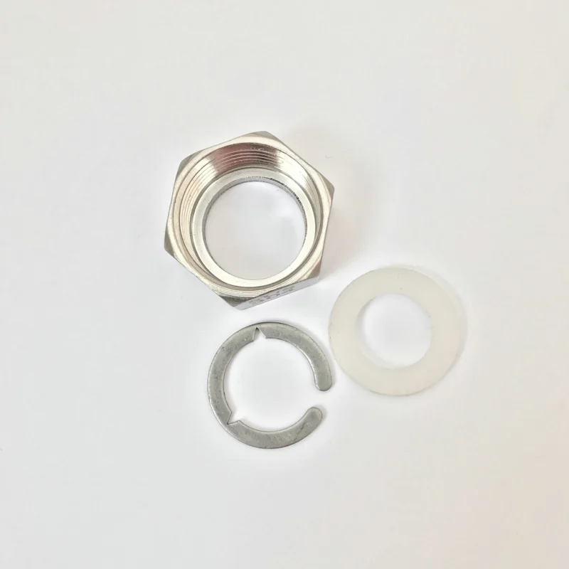 BSPP SUS304 G1 "4 porcas + 4 wahser + 4 anéis de retenção para Diamer externo máximo Tubo corrugado de aço inoxidável de 25,3 mm da tecnologia iSentrol