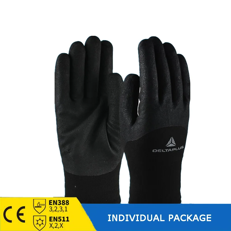 Guantes de nitrilo a prueba de viento, manoplas de seguridad, resistentes al desgaste, cálidas, para trabajo, esquí, invierno,-30 grados
