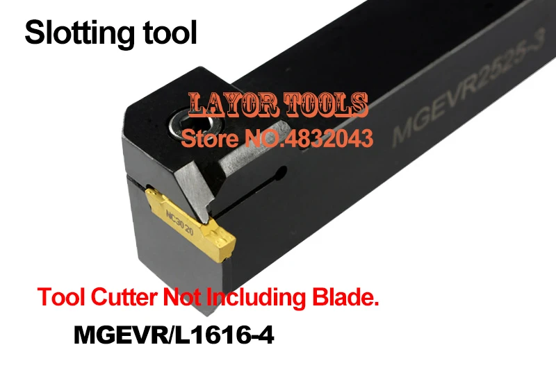 MGEVR1616-4 Lathe Slotting Tools 16*16*100mm 4.0 Width External Grooving Turning Tool Holder CNC lathe tool