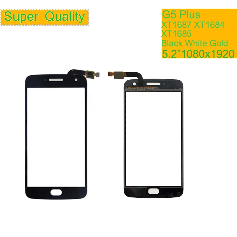 

10Pcs/Lot For Motorola Moto G5 Plus Touch XT1687 XT1684 XT1685 G5Plus Touch Screen Digitizer Front Glass Panel Sensor