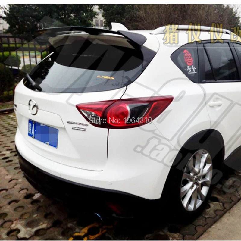 MONTFORD Car Styling ABS Plastic And Carbon Fiber Unpainted Primer Tail Wing Rear Spoiler Trunk For MAZDA CX-5 CX5 2011- 2017