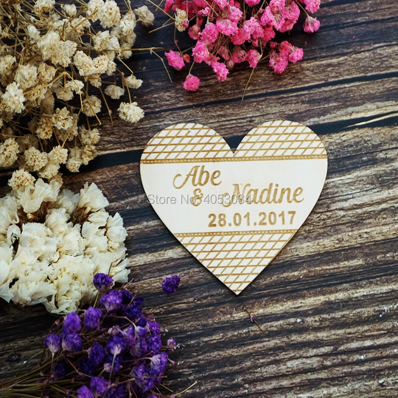 love heart style  wood magnet,Fridge Magnets ,Custom Wedding save the date magnets