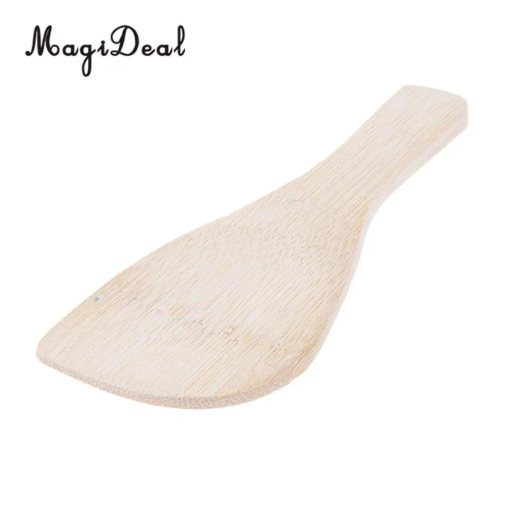 Wooden Cooking Shovel Rice Spatula Turner Scoop Kitchen Utensil Wok Tool for Scraping, Stirring, Tasting and Mixing