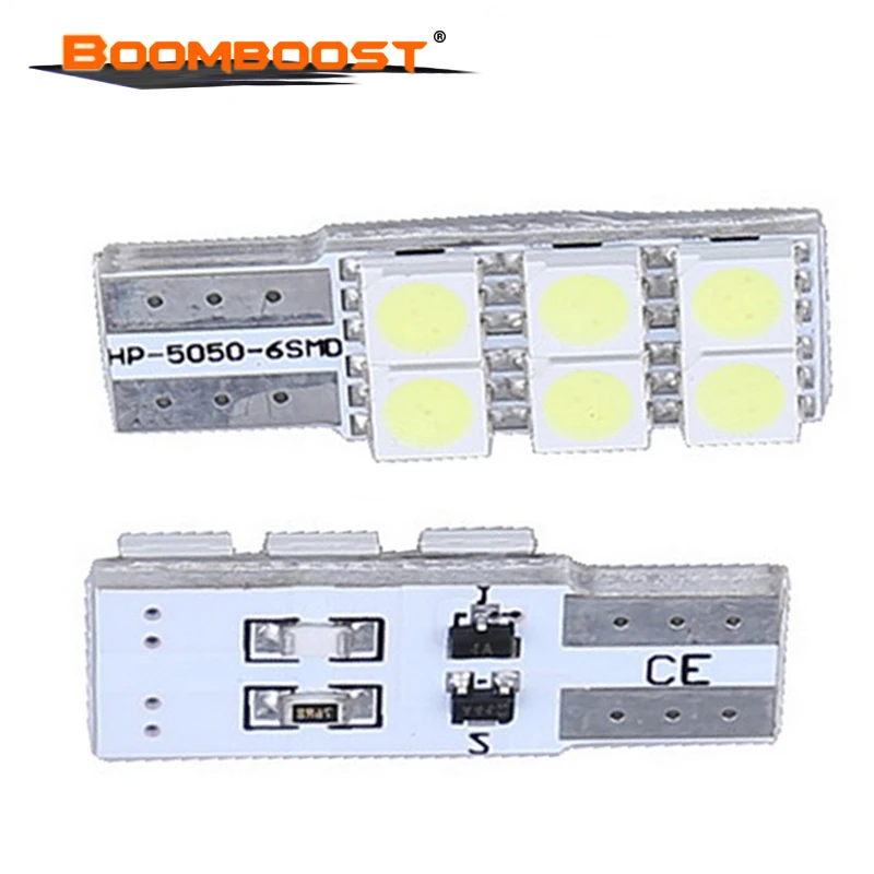 2 pieces top sale Led T10 2W T10 T15 158 168 194 5050 6smd car Side Marker Light Parking Lamp Bulb Clearance Width light