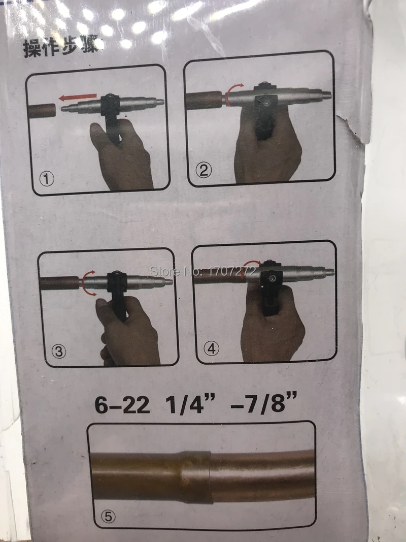 Tube expander, air conditioning copper tube flaring kit, reaming tools, Copper, iron pipe tube expanding tool