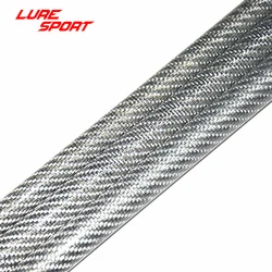 LureSport Argento tessuto tubo di carbonio Rod building componente Canna Da Pesca In Bianco Polo di Riparazione FAI DA TE Accessori