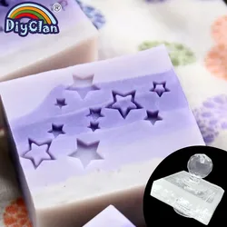 Cute Stars Natural Soap Stamp Star Handmade Clear Diy Natural Organic Glass Soap Making Tools Chapter Acrylic Chapters