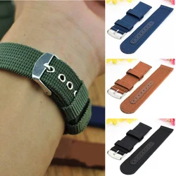 Nylon Mesh Watchbands Fashion Black Brown 20mm 22mm 24mm Womens Mens Sport Watch Band Strap Stainless Steel Buckle Accessories