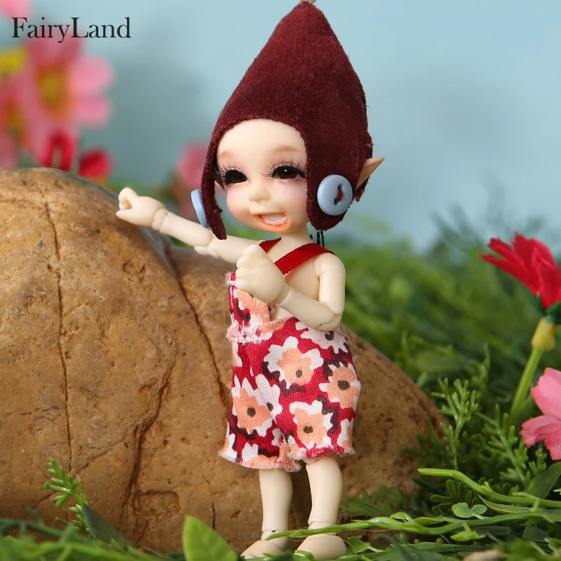 Realpuki  BJD Dolls 1/13 Long Ears Smile Fun Unique Quirky High Quality For Girls Best Gifts FL Fairyland