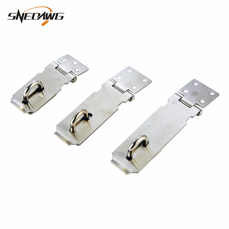 3/4/5inch Padlock Buckle Hasps Stainless Steel Anti-theft Hasps for Padlock Gate House Security Door Lock Hasps