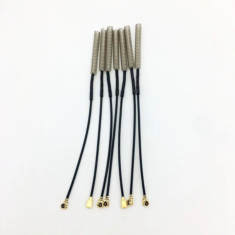 

433Mhz 3dbi Phosphorus Copper Nickel Spring Antenna 10PCS / Batch 0.5 x 3.7 x 26 mm RF1.13 Line Length 10CM with IPEX