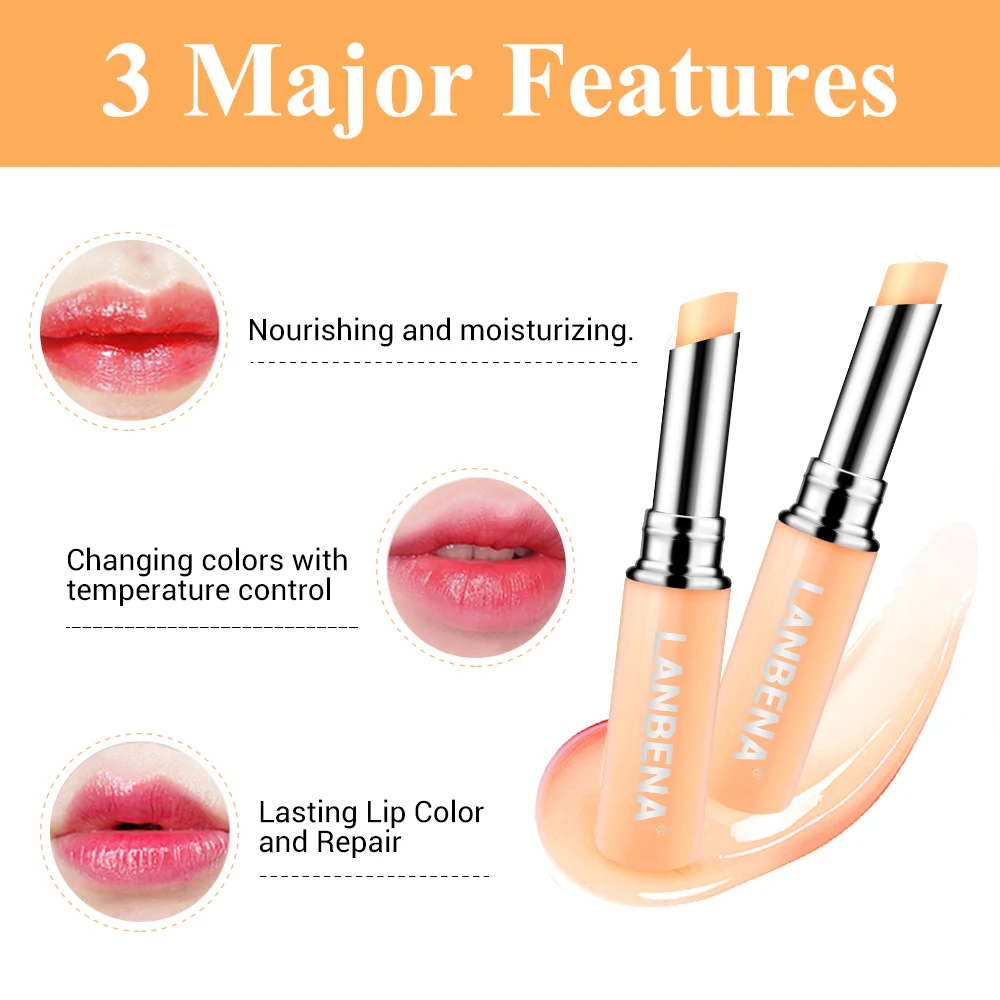 LANBENA Chameleon Lip Balm Mask Nourishing Reduce Fine Lines Makeup Beauty Moisturizing Lip Plumper Lip Care Daily Use Cosmetic view 6
