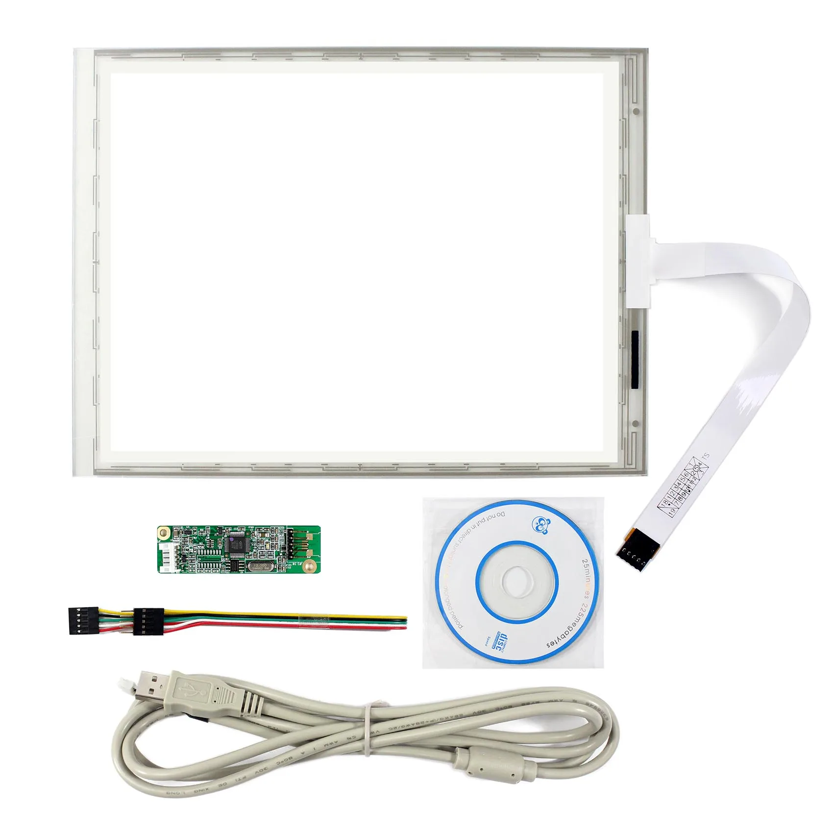 10.4inch 5-wire Touch Panel  216.7x164.5mm Controller Card With 5-Wire USB Controller Card