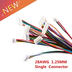 5Pcs Micro JST 1.25mm Wire Cable Connector 10cm Pitch 1.25mm 2/3P 4P 5P 6Pin Male Connector Jack Plug Electronic Wire Connectors
