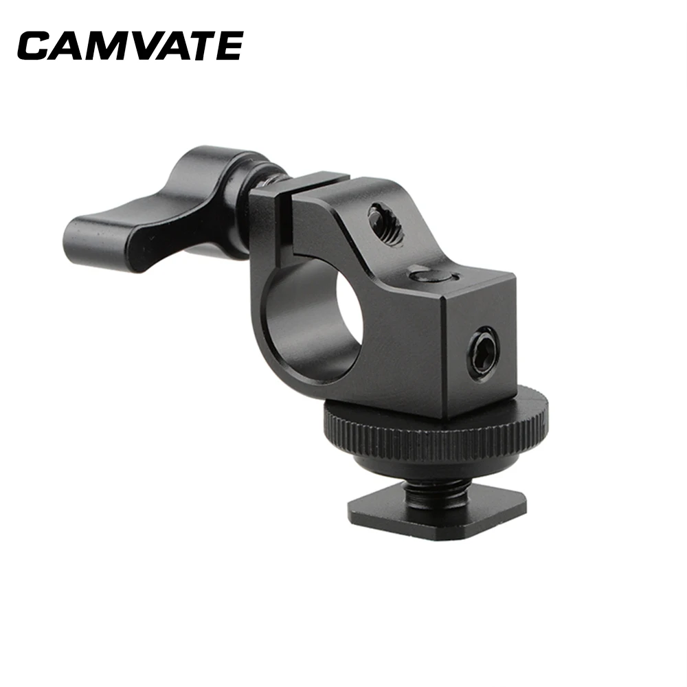 CAMVATE 15 мм одинарный разъем для фотоаппарата с адаптером для крепления башмака