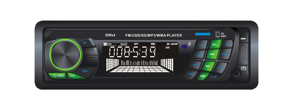 KUNFINE Car MP3 Player one DIN FM Car Radio With USB/SD/MMC/Slot and Remote Control