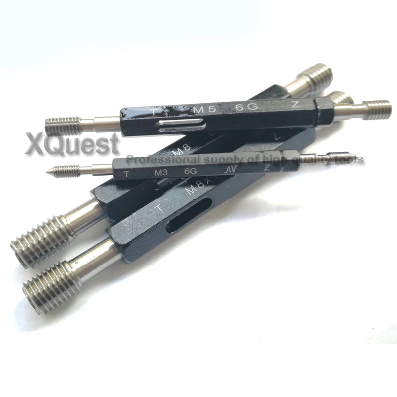 Imagem -02 - Calibre de Rosca Fina 6g Medidor m1 M1.2 M1.4 M1.6 m2 m3 m4 m5 m6 m8 M10 M12 X1.5 X1.25 x1 X0.5 t z