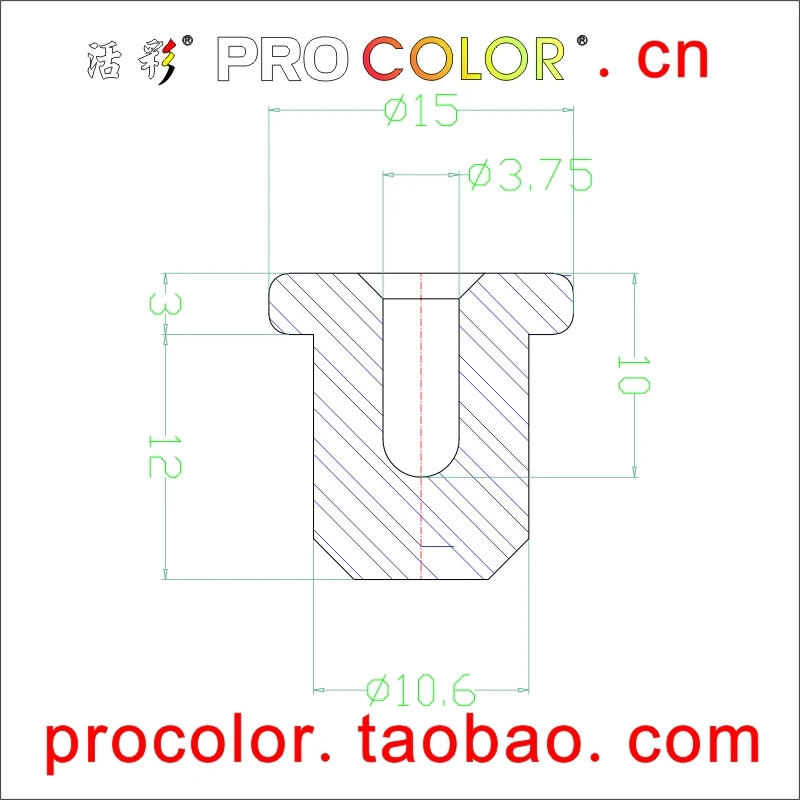 Soft Silicone rubber plug mats round chassis mats with hole adsorption anti-skid cover 25/64\