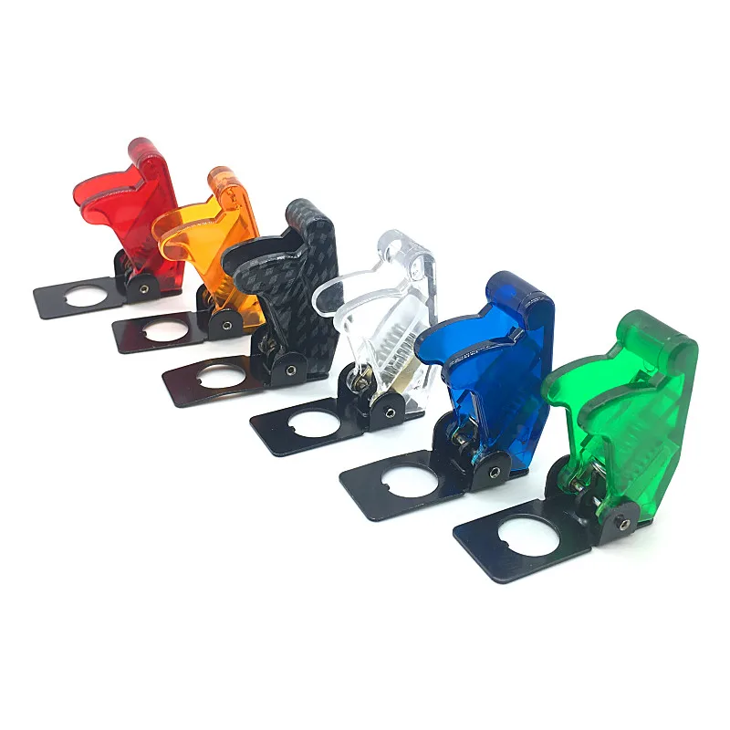 1PC Multi color 12mm Toggle Switch Cover Dustproof Toggle Switch Waterproof Boot Plastic Safety Flip Cover Cap