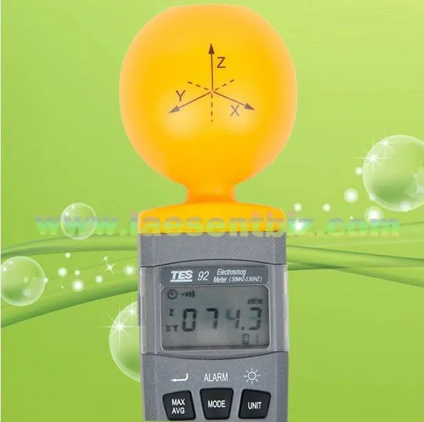 Imagem -03 - Detectores de Radiação Eletromagnética Portátil Digital Electrosmog Tester rf Detector Emf Medidor Freqüência 50 Mhz a 3.5 Ghz Tes-92