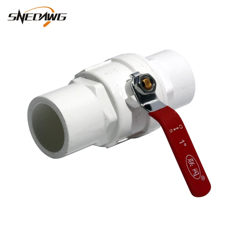 

PVC-U Pipe Fitting with Union 20/25/32/40/50mm ID Water Pipe Joint 1/2'' 3/4'' 1'' 1.5''Water Connectors DIY Plastic Pipe Joints