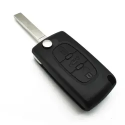 3 Button Remote Flip Key Shell Case For Peugeot Expert Partner CE0523