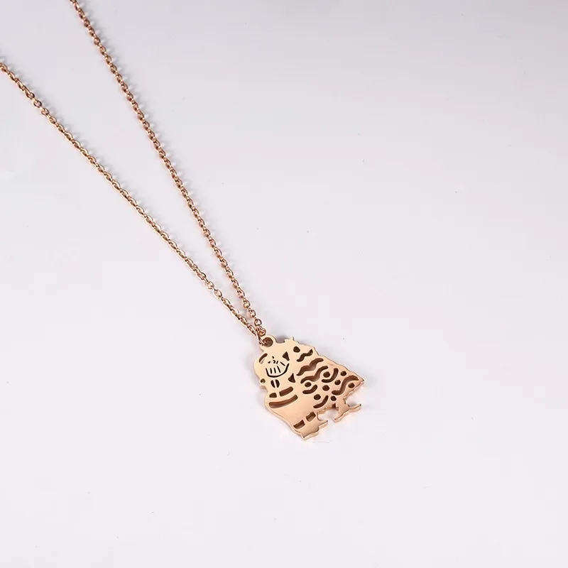 Stylish Stainless Steel Christmas Tree Pendant Necklace Girls Embrace Simple The Best Gift
