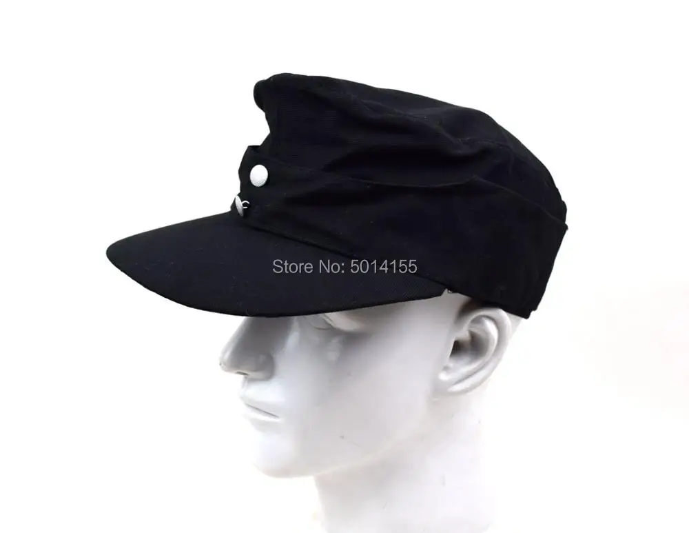 Cosplay German Army Elite EM M43 Summer Panzer Field Cotton Cap Hat Black