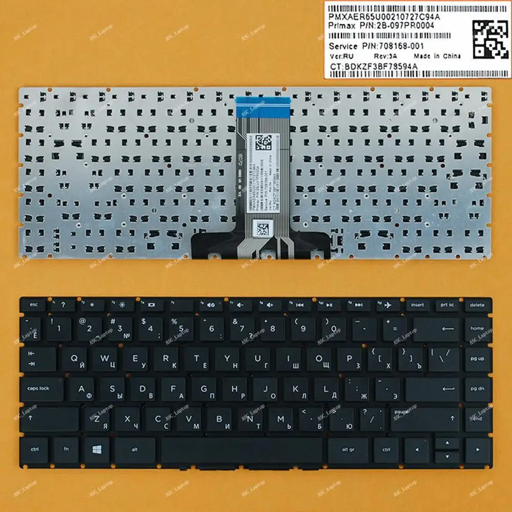 New RU Russian Keyboard For HP Pavilion x360 14m-cd0005dx x360 14m-cd0001dx 14m-cd0003dx 14-cd000 without Frame, NO Backlit