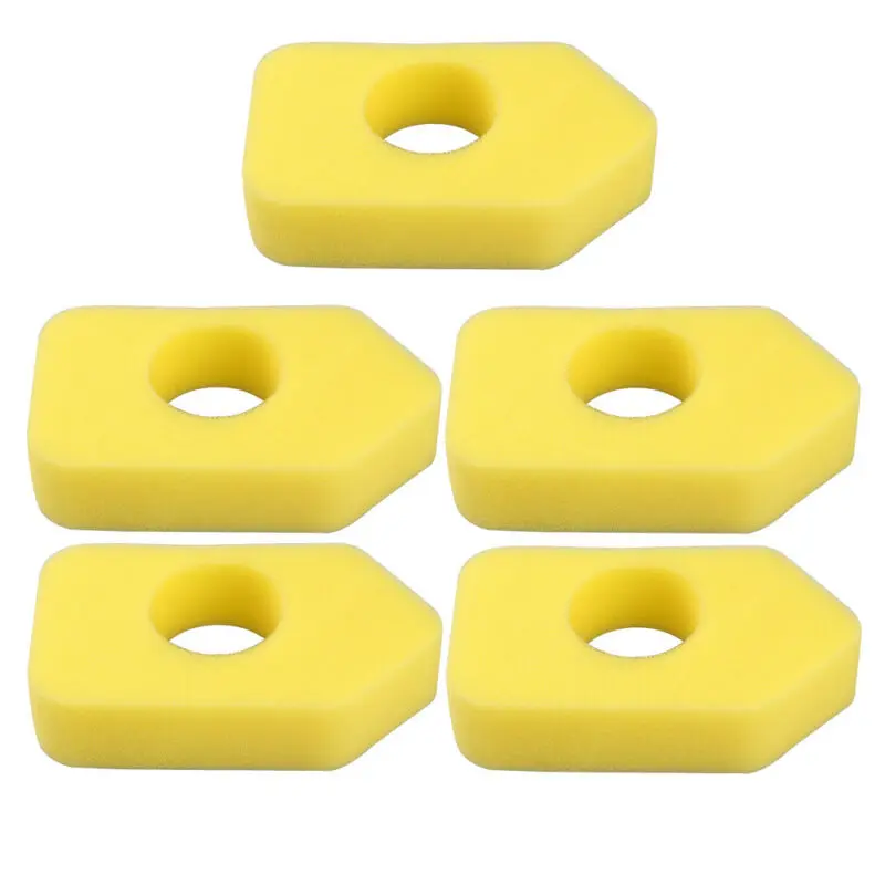 5pcs Yellow Air Filters For Briggs & Stratton 698369 5088D 5088H 5086K 4216 5099 Yellow foam air filter 98900 9b900 9c900 Series