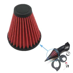 Red Universal Spike Air filter element Cone For Yamaha V-Star 650 1100 Dragstar XVS 1100 Road Star Motorcycle accessories