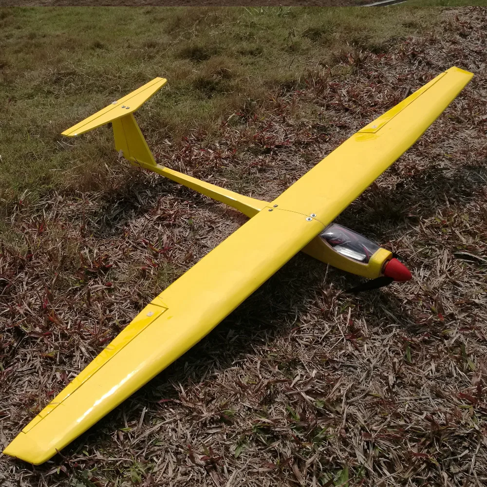 1550mm DIY Balsa RC Glider Kit Yellow or White Optional DBRGK01