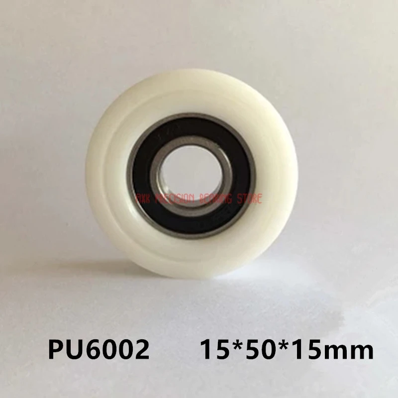 

2023Direct Selling 4pcs Plastic Bearings 6002 Pulleys Nylon Rollers Rubber Wheels Guide Metal Bags 15*50*15mm 15x50x15mm AXK