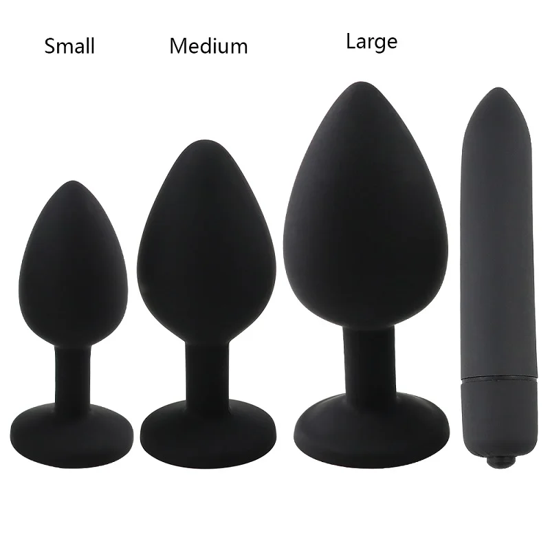 Soft Silicone Anal Butt Plug Men Prostate Massager Adult Gay Products Ass Stuffed Mini Bullet Vibrator Sex Toy for Couples Goods