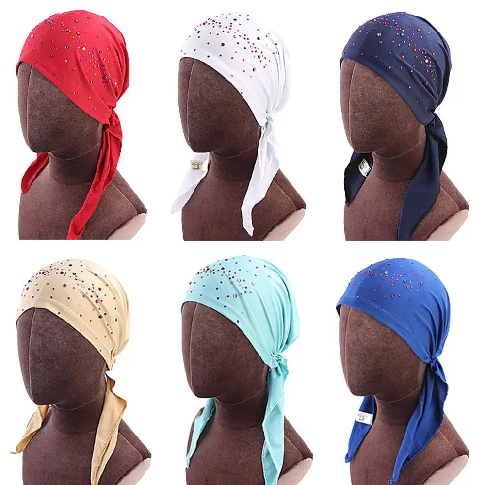 Muslim Female Hats for Women Headscarf Print Turban Chemotherapy Wrap Caps for Ladies Girls Cancer Chemo Hats Bonnet Femme New