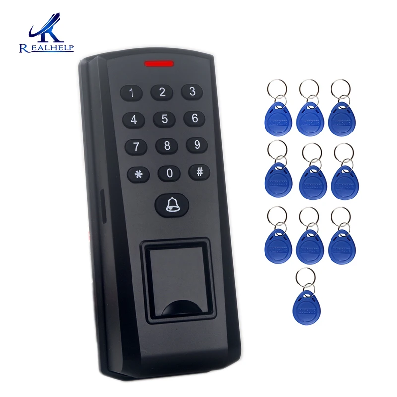 

500 Fingerprint Capacity Door Access Control System Biometric Control Systems Proximity finger Dustproof 125KHZ Card Reader