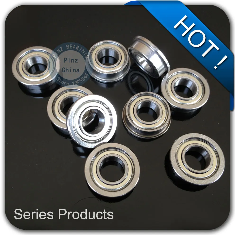 10PCS F605ZZ LF-1450ZZ 5*14*5 mm flange bearing Miniature flangebearing Flange Deep Groove Ball Bearing