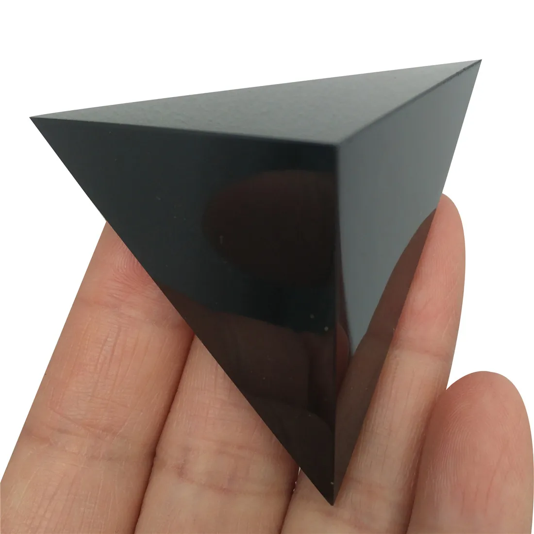 

Black Obsidian Tetrahedron Pyramid Stone Stones Crystals Pyramide Wicca Cristal Islande Pierre Naturelle Cristaux Healing Home