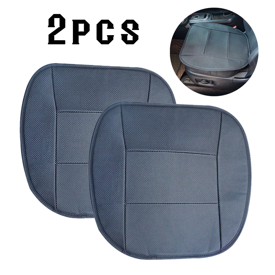 

2pcs PU Universal Leather car cover Seat Protector Cushion for BMW other Vehicles - Black