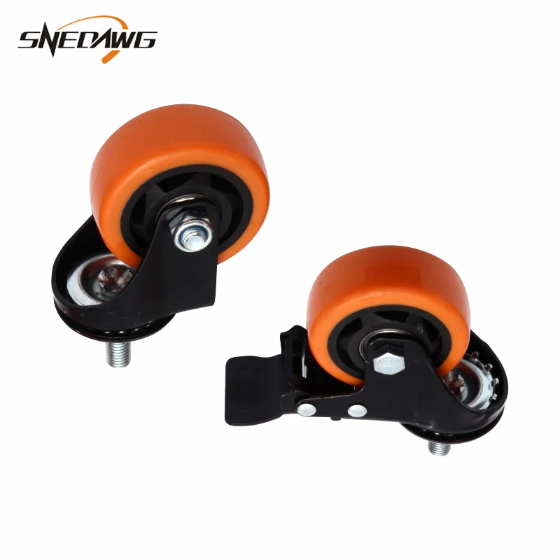 

2pcs 1.5/2/2.5/3/4inch Swivel Caster Wheel Wear Resistance PVC Furniture Caster Furniture Caster Wheel for Desk Baby Cradle Sofa