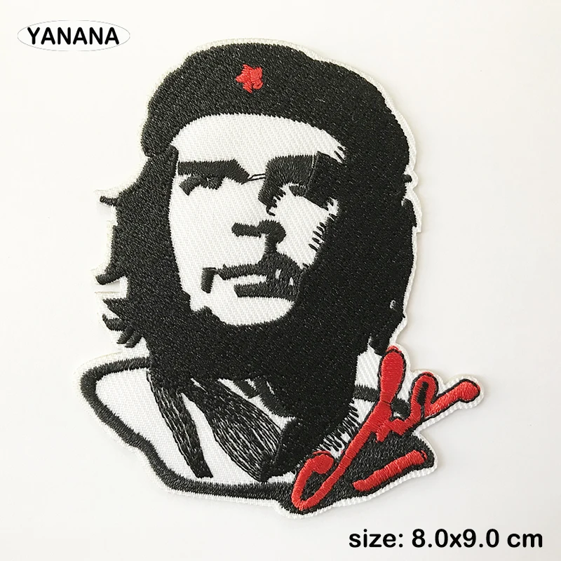 Che guevara rivoluzione cubana ferro su adesivi patch per vestiti cappello adesivi per abbigliamento individuale fai-da-te