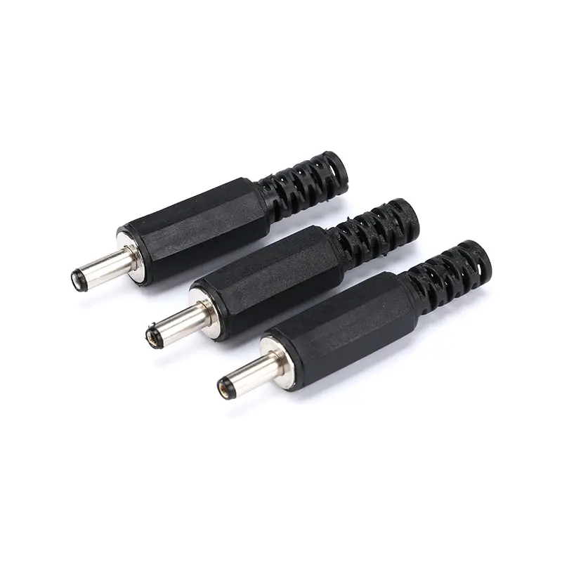 10PCS 3.5mm jack Black 3.5mm x 1.35mm DC Power Male Plug Jack Adapter