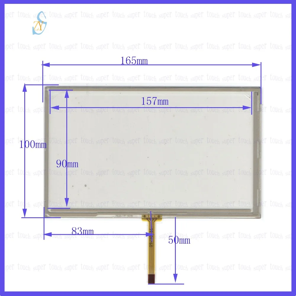 ZhiYuSun 7 inch 165*100  4 wire the glass touch for table  this is compatible165mm*100mm  XWT803 compatible  for AT070TN90