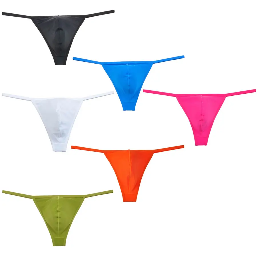 Men 4 Way Stretchy Micro Thong Underwear Narrow String Crotch Hip Tanga Pants